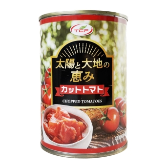 TCF太陽と大地の恵み カットトマト缶詰  390g