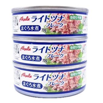 ライトツナフレーク 水煮 70g×3缶